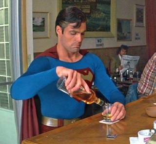 superman-drinking