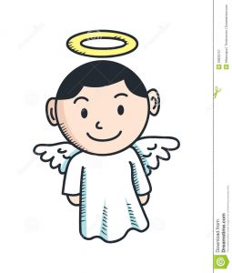 image shows an angel