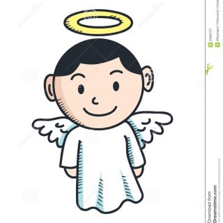 image shows an angel