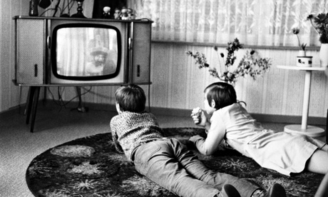 children watching TV 1972
