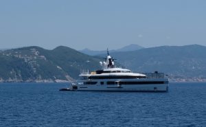 image shows a yacht