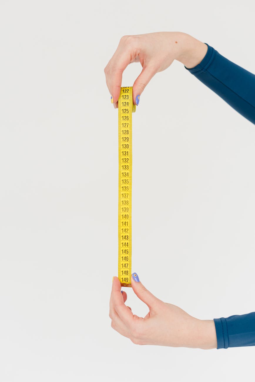 image shows tape measure
