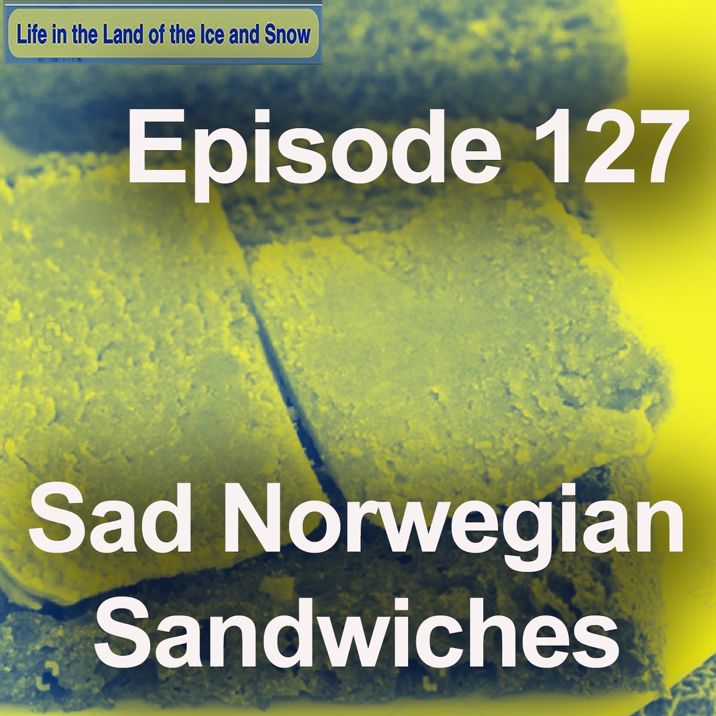 image shows a sad Norwegian sandwich with just bread and cheese
