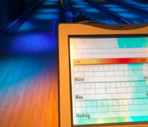 image shows bowling name chart with the name Hedwig