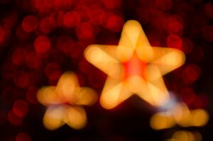 image shows a christmas star