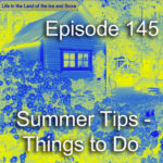 Life in the Land of the Ice and Snow image shows a swedish garden lot and summer house